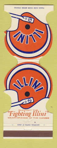 Matchbook Cover - Illinois Illini Football 1975 Bank Champaign IL