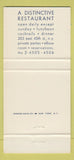Matchbook Cover - Baccara New York City restaurant 30 Strike