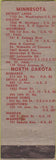 Matchbook Cover - Minnesota ND Match Corp BLANK PRINTING ERROR wear