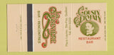 Matchbook Cover - Cousin Germain Restaurant La Cousiniere Quebec QC 30 Strike
