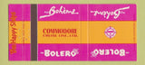 Matchbook Cover - Bolero Commodore Cruise Line 30 Strike
