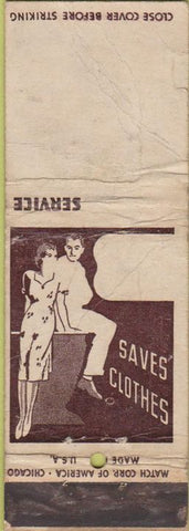 Matchbook Cover - Clothing girlie Match Corp BLANK POOR