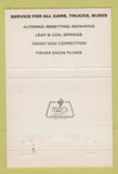 Matchbook Cover - Perreault Spring Equipment Waterbury CT 40 Strike