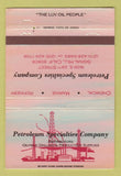Matchbook Cover - Petroleum Specialties Signal Hill CA 40 Strike
