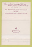 Matchbook Cover - Pontillo Ristorante Italiano Friendswood TX 40 Strike