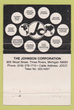 Matchbook Cover - Jim Dal Ponte Johnson Corp Three Rivers MI 40 Strike