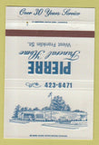 Matchbook Cover - Pierre Funeral Home Evansville IN 40 Strike