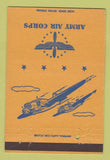 Matchbook Cover - Army Air Corps postcard 40 Strike