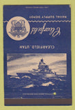 Matchbook Cover - Clearfield Naval Supply Depot UT postcard 40 Strike