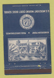 Matchbook Cover - US Merchant Marine Cadet School Pass Christian MS 40 Strike