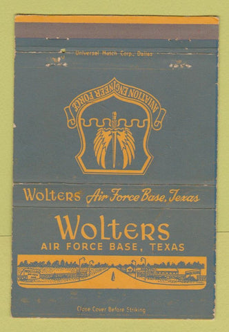 Matchbook Cover - Wolters Air Force Base TX WEAR 40 Strike