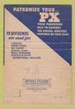 Matchbook Cover - Harlingen Air Force Base Exchange TX WEAR 40 Strike