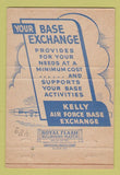 Matchbook Cover - Kelly Air Force Base TX 40 Strike