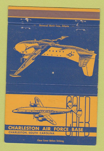 Matchbook Cover - Charleston Air Force Base SC 40 Strike