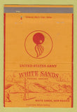 Matchbook Cover - White Sands Proving Ground NM Army PX 40 Strike