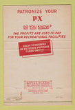 Matchbook Cover - White Sands Proving Ground NM Army PX 40 Strike