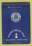Matchbook Cover - Holabird Ordnance Depot Baltimore MD SAMPLE 40 Strike