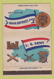 Matchbook Cover - Fort Leonard Wood MO Army postcard 40 Strike