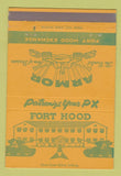 Matchbook Cover - Fort Hood PX TX 40 Strike