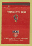 Matchbook Cover Adjutant General's School Fort Washington MD postcard 40 Strike