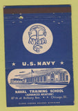 Matchbook Cover - US Navy Training School Aviation Chicago IL postcard 40 Strike