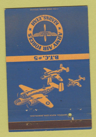 Matchbook Cover - Army Air Forces Kearns UT BTC #5 postcard 40 Strike