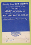 Matchbook Cover - Fort Ord CA Army PX 40 Strike