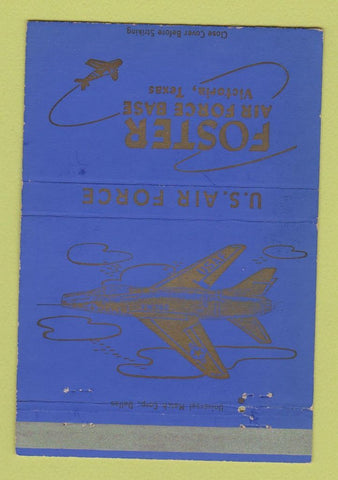 Matchbook Cover - Foster Air Force Base Victoria TX PX WEAR 40 Strike