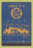 Matchbook Cover - US Army postcard tank 40 Strike