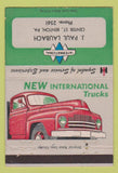 Matchbook Cover - International Harvester Trucks Benton PA Laubach 40 Strike