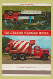 Matchbook Cover - York Stone & Supply Concrete York PA 40 Strike