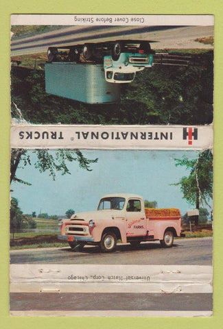 Matchbook Cover - International Harvester Trucks WORN 40 Strike
