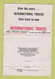 Matchbook Cover - International Harvester Trucks WORN 40 Strike