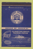 Matchbook Cover - US Maritime Traning Station Brooklyn NY 40 Strike