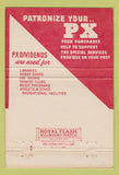 Matchbook Cover - Fort Riley KS Exchange PX military 40 Strike