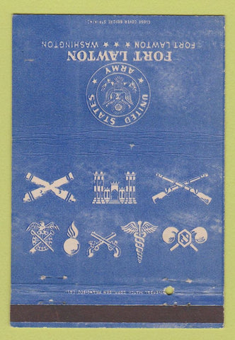 Matchbook Cover - Fort Lawton WA Army WWII WEAR 40 Strike