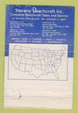 Matchbook Cover - Stevens Beachcraft Airplanes WEAR 40 Strike
