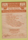 Matchbook Cover Brown Steel Tank Minneapolis MN trailer trucking WEAR 40 Strike