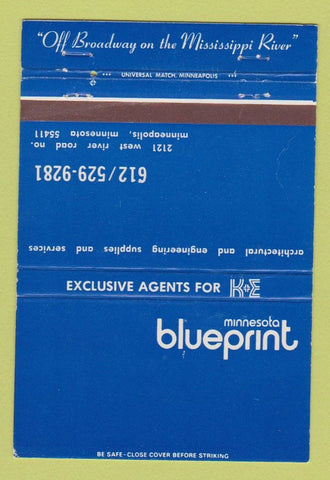 Matchbook Cover - Minnesota Blueprint Supply Minneapolis MN WEAR 40 Strike
