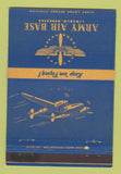 Matchbook Cover - Army Air Base Lincoln NE WWII postcard 40 Strike