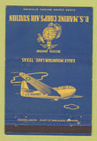 Matchbook Cover - Marine Corps Air Station Eagle Mountain Lake TX WEAR 40 Strike