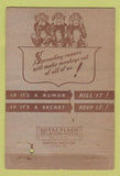 Matchbook Cover - US Navy Section Base Charleston SC WORN WWII 40 Strike