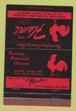 Matchbook Cover - The Flame Restaurant Duluth MN 40 Strike