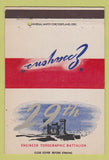 Matchbook Cover 29th Essayons Engineer Topographic Battalion Military 40 Strike