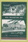 Matchbook Cover - Fort Sam Houston TX 4th US Army  40 Strike