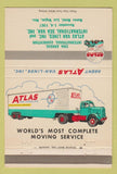 Matchbook Cover - Atlas Van Lines Convention Dunes Las Vegas NV 1967  40 Strike