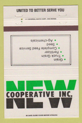 Matchbook Cover - COOP Grain Fertilizer Badger Clare Otho Roelyn IA 40 Strike