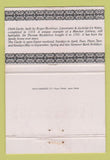 Matchbook Cover - Chirk Castle UK England WEAR 40 Strike
