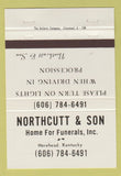 Matchbook Cover - Northcutt & Sons Funeral Home Morehead KY 40 Strike