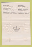Matchbook Cover - Kahlenberg Engineers Horns Propellers Two Rivers WI 40 Strike